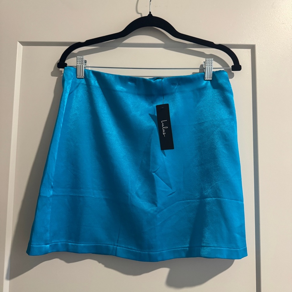 Lulu's Bright Blue Mini Skirt